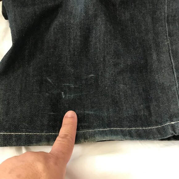 Ecko Unltd 72+ Loose Jeans Men 38 Black High Rise Stretch Skater Grunge 18003 - Picture 11 of 12